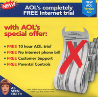 AOL 5.0 10 Hours Trial CD