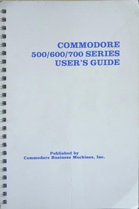 Commodore P500 Users Manual