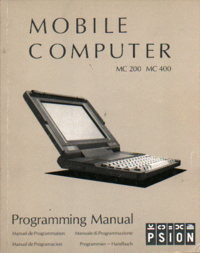 Psion MC 200 Programming Manual