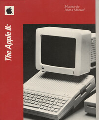 The Apple IIc: Monitor IIc User's Manual
