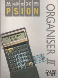 Psion Organiser II Pocket Spreadsheet Manual