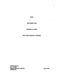 Xerox - 820-II Processor PWB - Technical Guide - May 1984