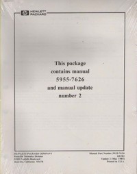 HP 5955-7626 Manual