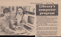 Library's Computer Program - Press Article