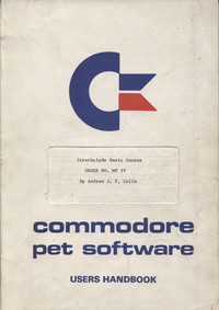 Strathclyde Basic Course Commodore Pet Software Users Handbook