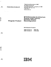 IBM - MVS-Extended Architecture System Programming Library - SYS1 .LOGREC Error Recording