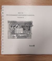 RISC OS Programmer's Reference Manual - Vol 3