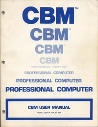 CBM Professional Computer User Manual