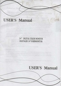 JD144/145 Monitor Users Manual