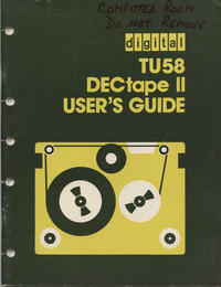 TU58 DECtape II User's Guide