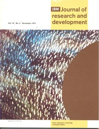 Journal of Research & Development November 1974
