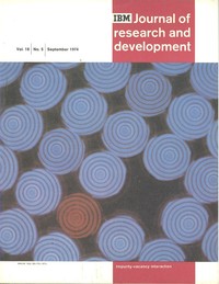 Journal of Research & Development September 1974
