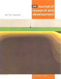 Journal of Research & Development January 1973