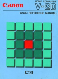 Canon V-20 - Basic Reference Manual