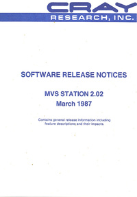 MVS Station 2.02 Software Release Notes