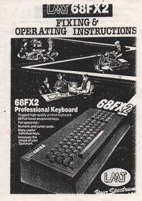 LMT 68FX2 Keyboard Fixing & Operating Instructions