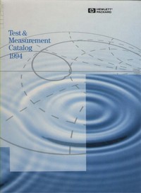 HP Test & Measurement Catalog 1994