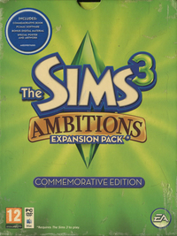 The Sims 3 Ambitions Expansion Pack (Commemorative Edition)