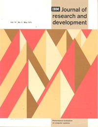 Journal of Research & Development May 1975