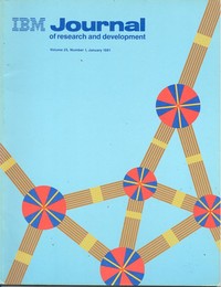 Journal of Research & Development January 1981