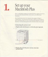 Macintosh Plus Users Manuals