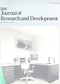 Journal of Research & Development January 1987