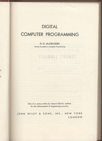 Digital Computer Programming
