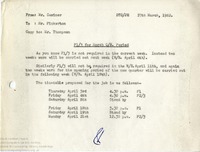 Memo regarding P1/3 for March Q/E. Period, 27th March 1952