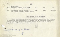 Memo regarding LEO - Bakery Sales and Output, 28th December 1951 (Copy)