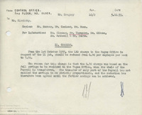 Memo approving reduction of charging rate, 5th October 1955