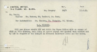 Memo regarding credit and debit, 17th June 1955