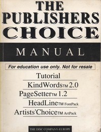 The Publishers Choice Manual