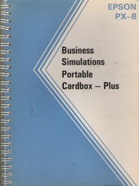 Epson PX-8 - Business Simulations for Portable Cardbox-Plus Manual, ROM Capsule, and Microcassette