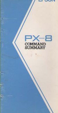 Epson PX-8 Command Summary