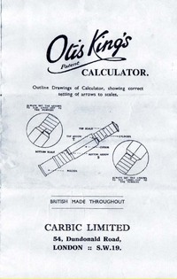 Otis King's Calculator Manual