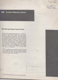 IBM 1401 Input/Output Control System