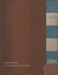 IBM Reference Manual Functional Wiring Principles