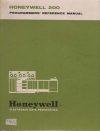 Honeywell 200 Programmers Reference Manual