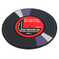 Retro Vinyl Record Coaster