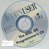 Acorn User CD December 2000