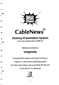 CableNews - User Manual