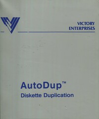 Victory Enterprises V3000/AutoDup Operator's Manual