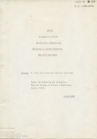 57854 ICL New Range Organisation correspondence and papers (1969)