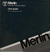 BT Merlin User Guide M2105 Messaging Terminal