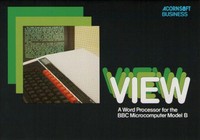 Acornsoft Business BBC Micro View Word Processor