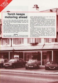Torch Compucar Software for the Motor Trade Leaflet
