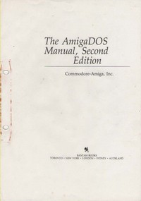 Amiga DOS Manual 2nd Edition