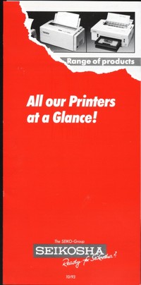 Seikosha - All Our Printers at a Glance