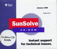 Sun Solve Version 3.0.7 CD-ROM