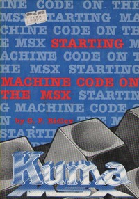 Starting Machine Code on the MSX
